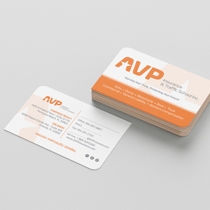 Round Corners Business Cards