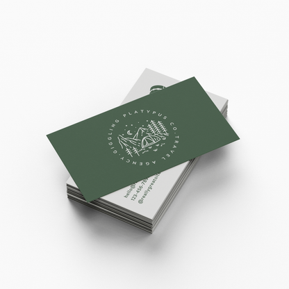 Soft-Touch Suede Business Cards