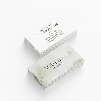 Shiny Accent Business Cards