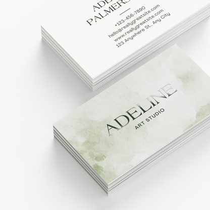 Shiny Accent Business Cards